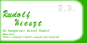 rudolf wieszt business card